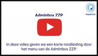 Adm Inbox -ZZP-menu -+-knop