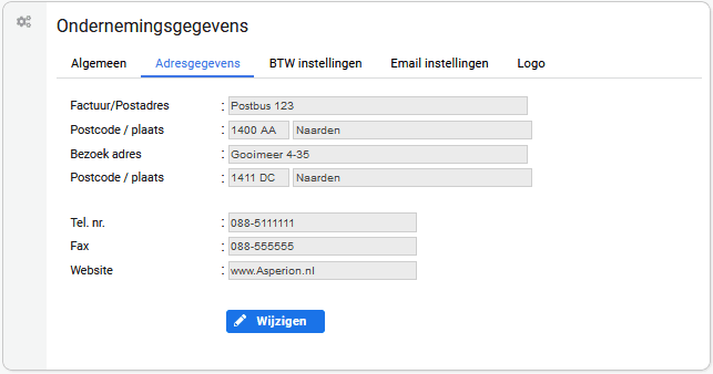 Ondernemingsgegevens 2