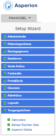 Toegangsbeheer Menu Setup Wizard 1