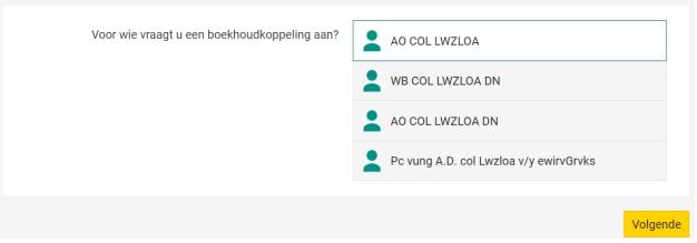 Abnamro -koppeling -selectie -bedrijf