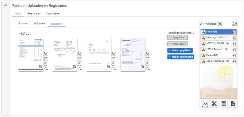 Adm Inbox - Bewerken