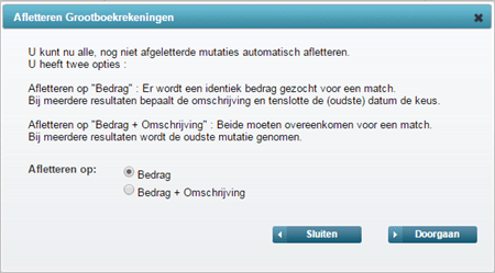 Afletteren GB Modal
