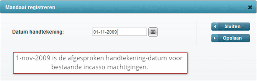 Bestande -machtiging -handtekening