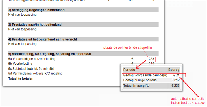 BTW Correctie Voorgaande Perioden