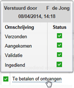 BTW Ontvangstbevestiging