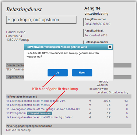 Btwprive Startdialog
