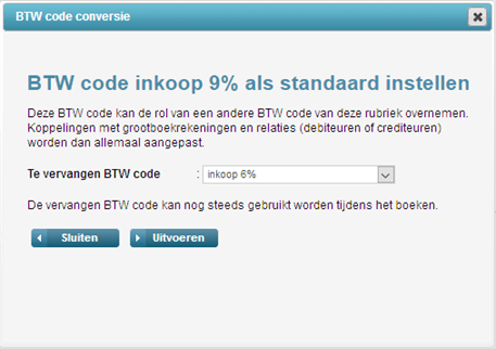 Codeconversie Modal