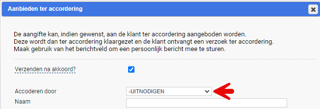 Copilot BTW Accorderen Uitnodigen