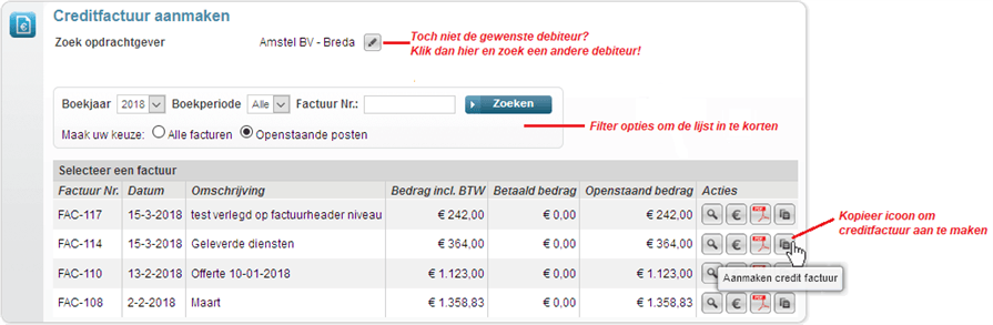 Creditfact Select Invoice
