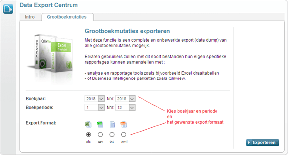 Data Export -GBmutaties