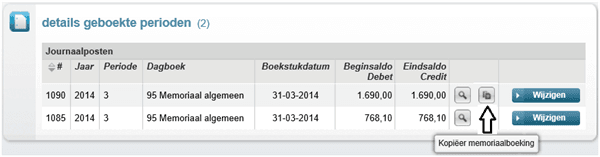 Detailsgeboekteperioden