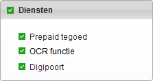 Diensten Menu