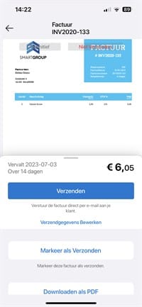 Mobile -app -send -invoice
