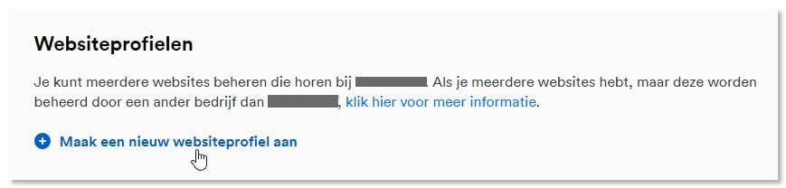 Mollie -Toevoegen -Website -Profiel