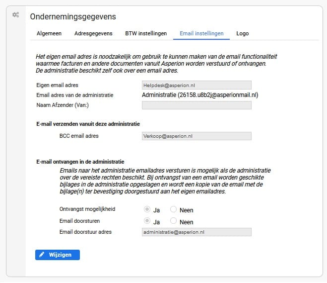 Ondernemingsgegevens