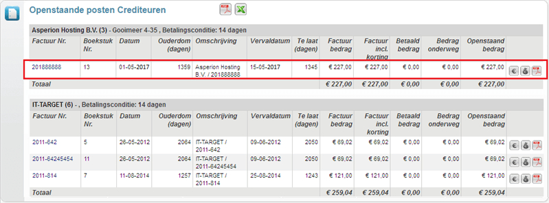 OPL Crediteuren