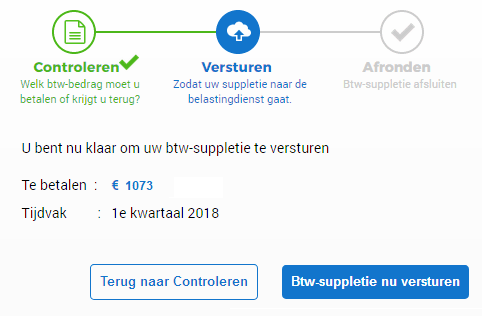 Suppletie Versturen