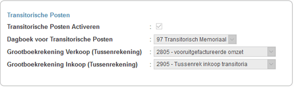 Transitorische Instellingen