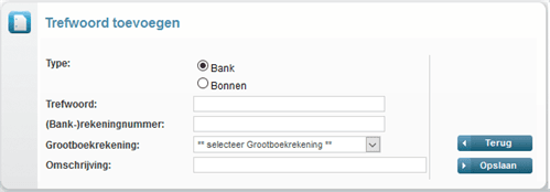 Trefwoordtoevoegen